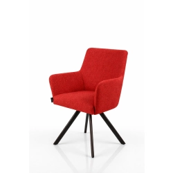 Krzesło Obrotowe KR-158 Kolory Tkanina Odcień Czerwonego